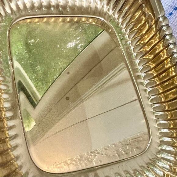 Antique Brasscrafters Sheraton Polished Brass Bowl 11x8 Decorative Tray - Picture 4 of 13